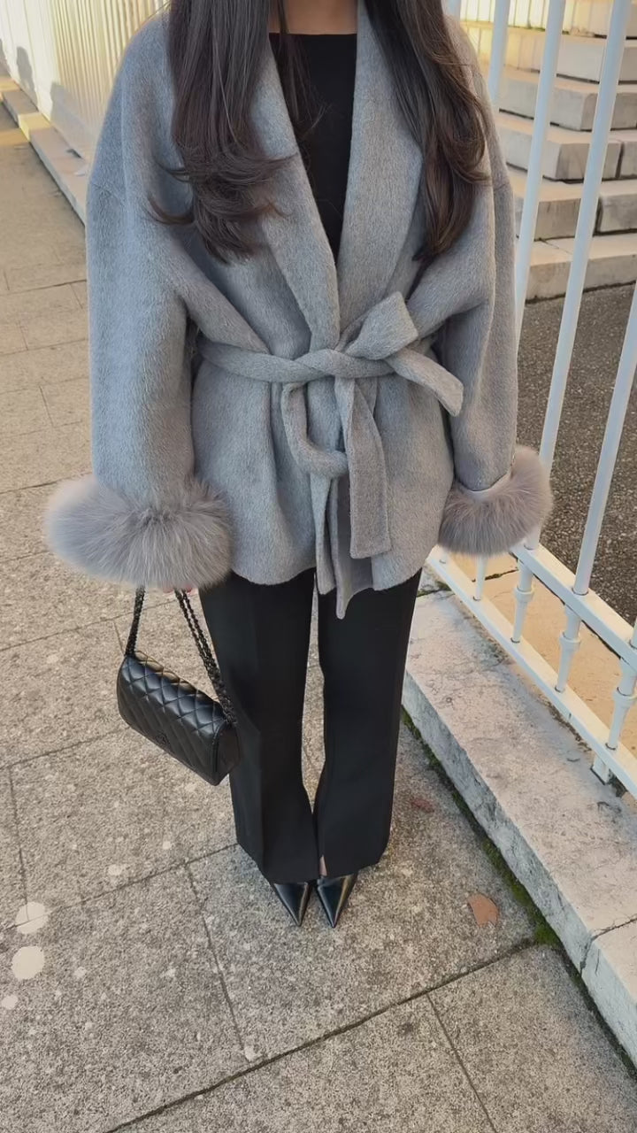 Manteau Laine & Fourrure
